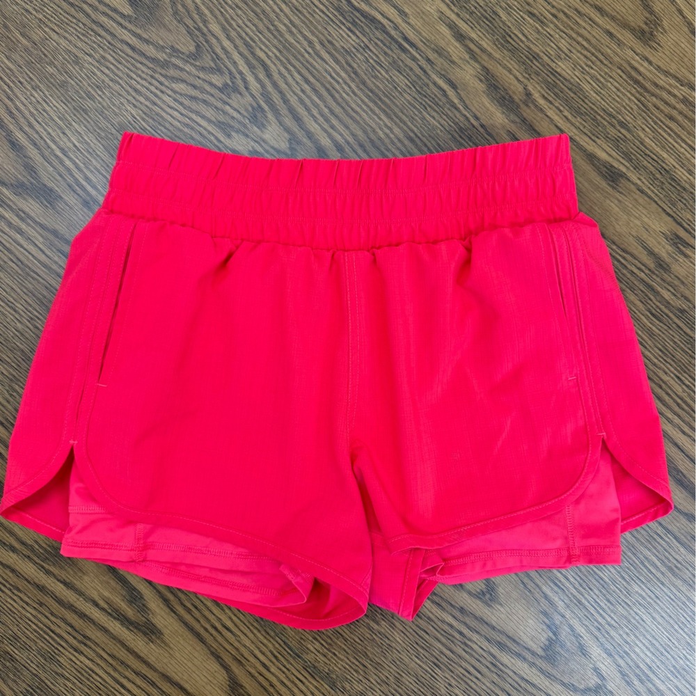 All in Motion Womens Pink 2-in-1 Athletic Running Shorts Size S RN48711